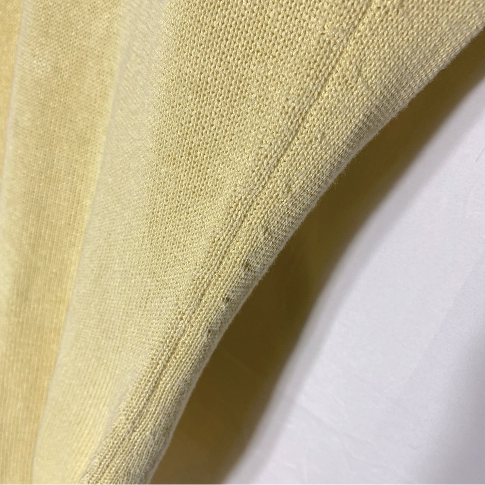 Zara Yellow Knit Low Back Bodysuit L NWT Balletcore Butter Yellow Boho Retro - Picture 9 of 11